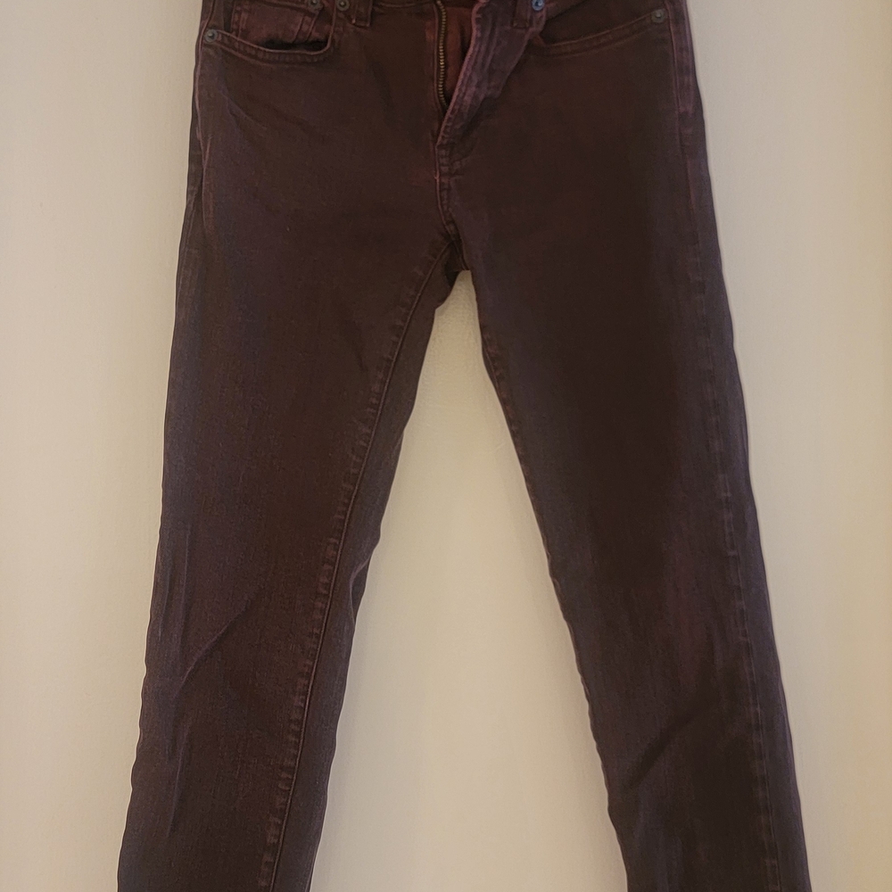 Ralph Lauren 105 Women's Burgundy Skinny Jeans SZ 2